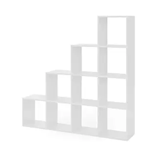 Vicco Staircase Shelf, White, 142.5 X 140 Cm