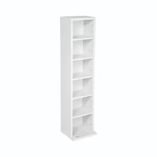 TecTake 401700 Regal Mdf, Kunststoff Weiß