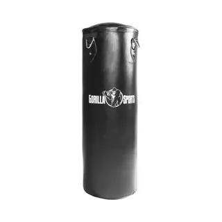 Gorilla Sports Bokszak - Kunstleer - 90 Cm - Incl Ketting En Haken - Zwart - 27 Kg