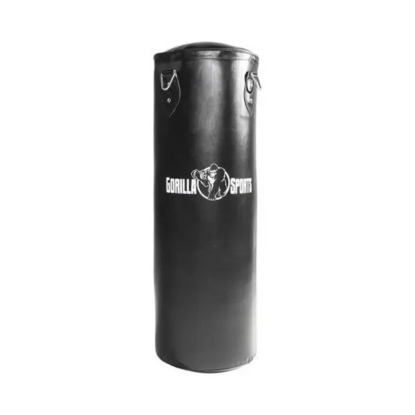 Gorilla Sports Bokszak - Kunstleer - 90 Cm - Incl Ketting En Haken - Zwart - 27 Kg thumbnail