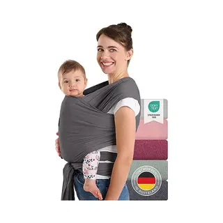Laleni Tragetuch Für Neugeborene Bis 15kg - 100% Weiche Baumwolle, Babytragetuch Aus Baumwolle, Oeko-Tex Zertifiziert, Ab Geburt Geeignet