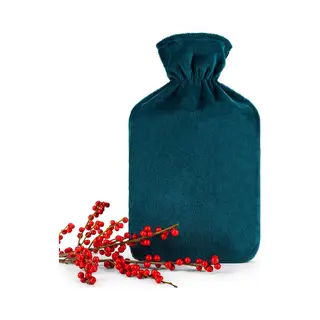 Blumtal Kruik - Warmwaterkuik Met Fleece Cover - Blauwgroen