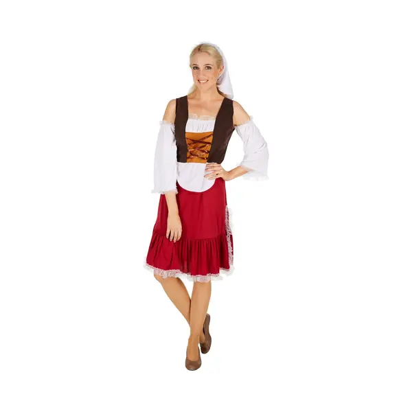 Tectake Dressforfun - Vrouwenkostuum Middeleeuwen Meid Xxl - Verkleedkleding Kostuum Halloween Verkleden Feestkleding Carnavalskleding Carnaval Feestkledij thumbnail