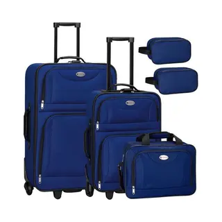 Juskys Trolley Reiskofferset / Kofferset Athen - 5-delig - Blauw