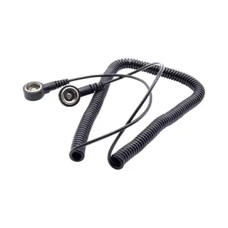 Quadrios 1903EC018 Esd Earth Cable Black 3.60 M 10 Mm Stud And Socket