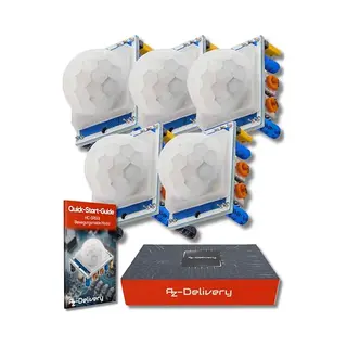Az Delivery AZDelivery 5 X Hc-SR501 Pir Motion Sensor Bewegingsdetectie Module Compatibel Met Arduino En Raspberry Pi Inclusief E-Book!