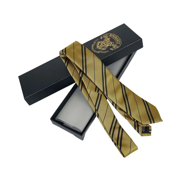 Harry Potter Hufflepuff Unisex Stropdas - Geel/zwart - Standard thumbnail