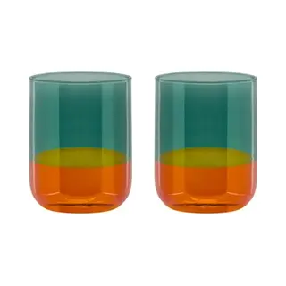 Remember - Glazen Set Van 2 Stuks - Borosilicaatglas - Multicolor