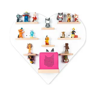 Boarti Houten Hart Kinderplankje Toniebox Figuren Wandplank Tonies Muziekdoosje Houten Hart Kinderplankje Toniebox Figuren Wandplank Tonies