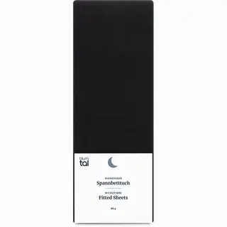Blumtal® Spannbettlaken - Bettlaken Aus Microfaser - Ökotex Zertifiziertes Spannbetttuch - Schwarz 140x200 Cm