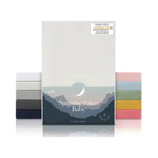 Laleni Jersey Spannbettlaken 70x140 Cm Babybett 2er Set - Oeko-Tex Zertifiziertes Bettlaken 70x140 Kinderbett - Kinderbettwäsche 70x140 100%