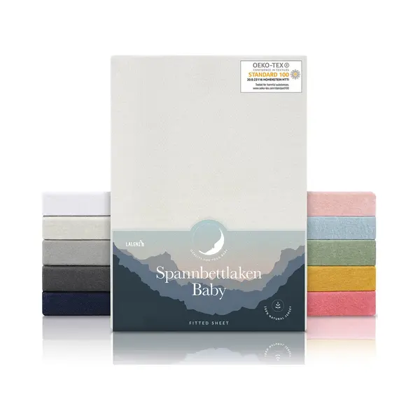 Laleni Jersey Spannbettlaken 70x140 Cm Babybett 2er Set - Oeko-Tex Zertifiziertes Bettlaken 70x140 Kinderbett - Kinderbettwäsche 70x140 100% thumbnail