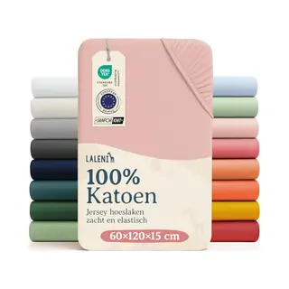 Laleni Spannbettlaken Atmungsaktives Weiches Und Wärmendes Spannbettlaken, Baumwolle, Gummizug, Rundum, (1 Stück), Kinderbett, Spielgitter, Wiege