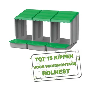 Meine Hennen MeineHennen Hühner Legenest/ Abrollnest Aus Robustem Kunststoff Zur Wandmontage, Erschafft Einen Sicheren Sammelbereich Für Gelegte Eier, Mit