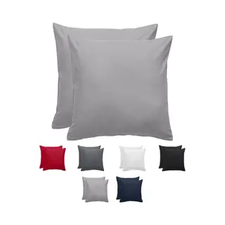 Komfortec Kissenbezug Premium Kopfkissenbezug, Gebürstet 100% Mikrofaser 90g/m², (2 Stück), 40x40 Cm Mit Reißverschluss, Superweiches Kissenhülle
