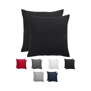 Komfortec Kissenbezug Premium Kopfkissenbezug, Gebürstet 100% Mikrofaser 90g/m², (2 Stück), 40x40 Cm Mit Reißverschluss, Superweiches Kissenhülle