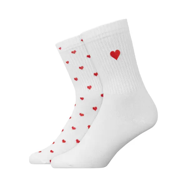 Snocks Tennissokken Love Special – Sportsokken Dames & Heren – Comfortabel & Ademend – Casual & Sportief Design – 2 Paar thumbnail