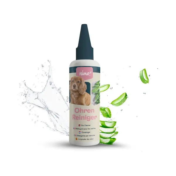 Nimo® Ohrenreiniger | Für Hunde, Katzen & Haustiere Mit Aloe Vera & Panthenol | Schonend Natürliche Reinigung Gegen Juckreiz, Infektionen, thumbnail