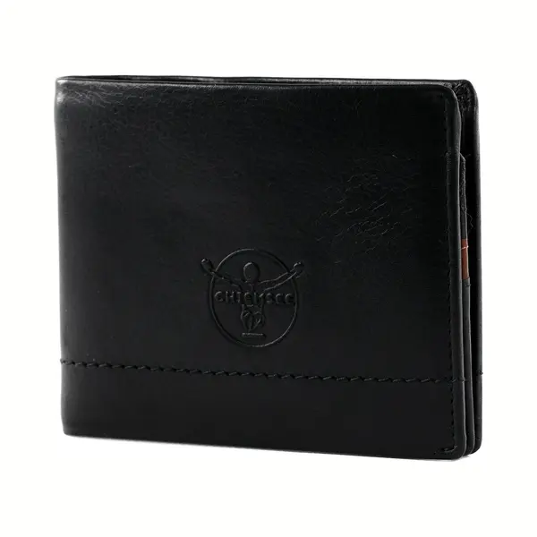 Chiemsee Leren Portemonnee Leather Wallet Black / Brown Zwart thumbnail