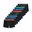 Rood/blauw/benzine/zwart