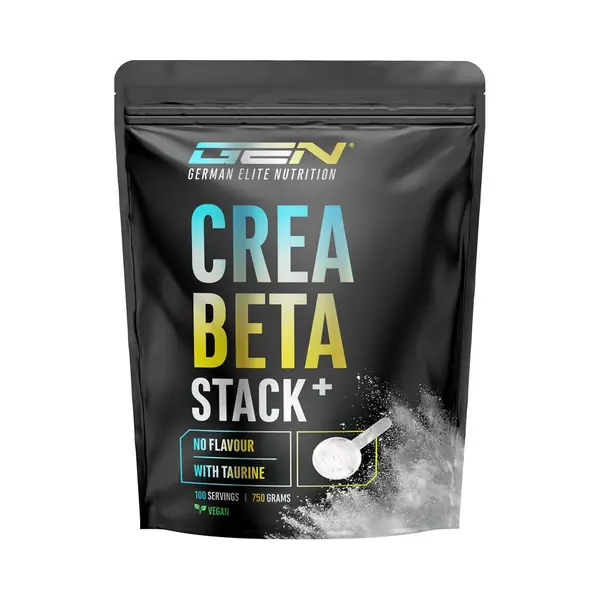 Gen German Elite Nutrition Creatin Beta Alanin Stack - 750g Pulver - Creatin Monohydrat + Beta Alanin + L-Taurin - Hochwertiges Mikronisiertes Kreatin - Optimal Hochdosiert, thumbnail