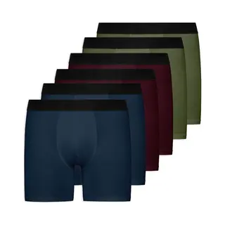 Snocks Boxershorts Enge Unterhosen Mit Längerem Bein Ohne Logo (6-St) Aus Bio-Baumwolle, Ohne Kratzenden Zettel, Bequem Durch Längeres Bein