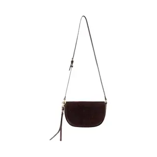 FREDsBRUDER Schoudertas Weave Harmony Saddle Bag Dark Chocolate Donkerbruin