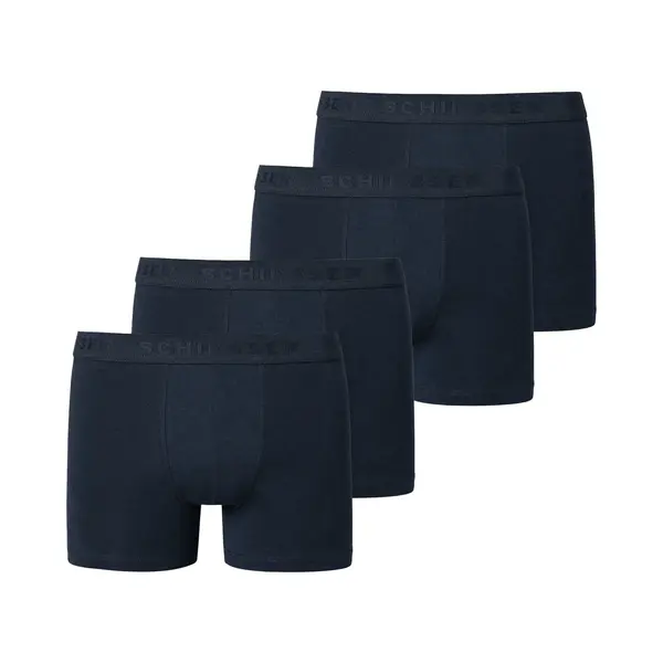 Schiesser, Jungen, Unterhosen, Boxershort Casual Bequem Sitzend, Blau, (L, 4er Pack) thumbnail