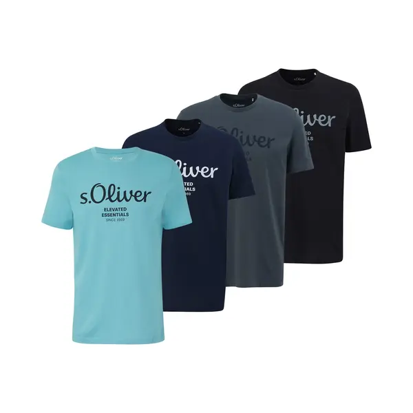S.Oliver Shirt Marine / Lichtblauw / Donkergrijs / Zwart thumbnail