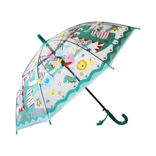 Budgetland Kinder Paraplu | Dieren | Zoo Motive | Doorzichtig Plastic | 96 Cm