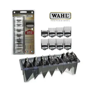 Wahl Premium Attachment Combs, #1-8, 3-25 Mm, Geleidingskam Voor Grasmaaiers Met Metalen Clip, Accessoires, Professionele Grasmaaierbescherming, Super