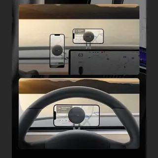 Basues Telefoonhouder Tesla Model Y En Model 3 - MagSafe Voor Alle Telefoons