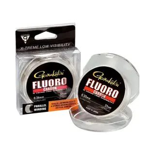 Gamakatsu G-Line Fluoro Carbon 0, 35mm 7, 7kg - 25m Vorfachschnur Für Zander & Barsche, Vorfachmaterial Zum Spinnfischen