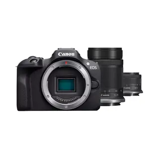 Canon Eos R100 + Rf-S 18-45mm F4.5-6.3 Is Stm + Rf-S 55-200mm F5-7.1 Is Stm Kit Milc 24,1 Mp Cmos 6000 x 4000 Pixel Schwarz