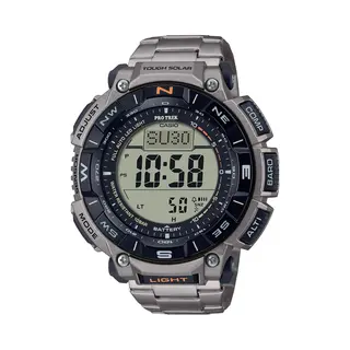 Casio Pro Trek Prg-340T-7 Uhr Armbanduhr Männlich Quarz-Solar Grau Schwarz, Grau