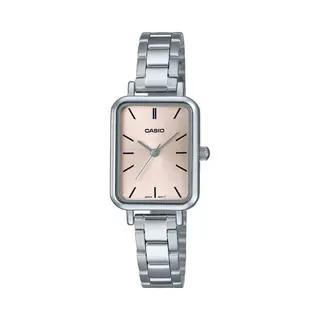Casio Ltp-V009D-4E - Dameshorloge - Roestvrij Staal - 30M Waterdicht - Roze Wijzerplaat