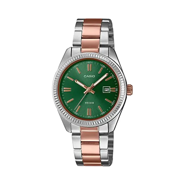 Casio, Armbanduhr, Collection Ltp-1302PRG-3AVEF (006), Mehrfarbig, Grau, (34.50 mm) thumbnail