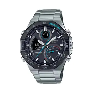 Casio, Armbanduhr, Edifice - Ecb-950DB-1AEF, Silber, (Chronograph, Analoguhr, 48 mm)