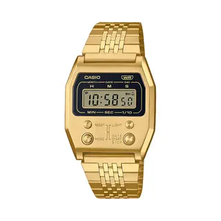 Casio, Armbanduhr, A1100G-5EF, Gold, (Chronograph, 40 mm)