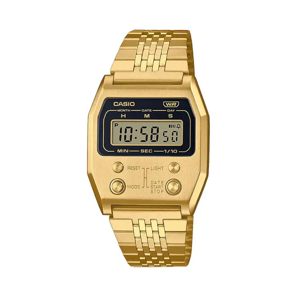 Casio, Armbanduhr, A1100G-5EF, Gold, (Chronograph, 40 mm) thumbnail