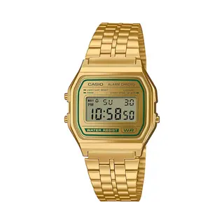Casio, Horloge, A158WEGV-9AEF, Goud, (Chronograaf, Digitaal Horloge, 33 mm)