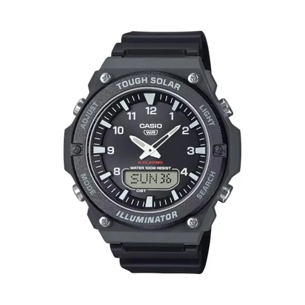 Casio Edifice Solaruhr Für Herren AnaDigi Schwarz thumbnail
