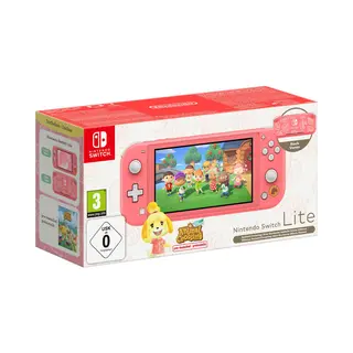 Nintendo Switch Lite Animal Crossing: New Horizons Isabelle Aloha Edition draagbare game console 14 cm (5.5") 32 Gb Touchscreen Wifi Koraal