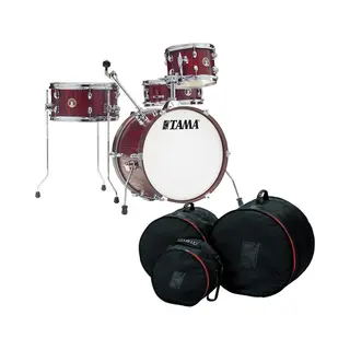 Tama Club-Jam Shell Pack W/ Cymbal Holder & Bag Set Satin Burgundy Elm