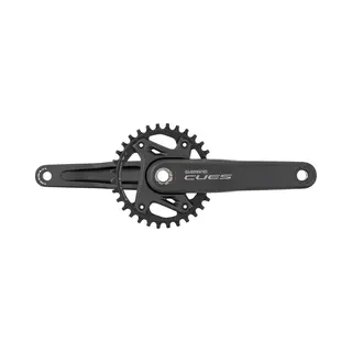 Shimano Cues Fc-U6000 1x9/10/11-fach Kurbelgarnitur, Black, 170 Mm