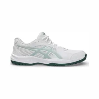 Asicsvoor Mannen. 1041A483 Court Slide 4 Witte Sportschoenen (44.5), Plat, Veters, Casual, Sportief, Tennis/padels, Meerdere Sporten