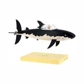 Tintin Moulinsart Resin Figure The Submarine Shark - Icons Collection, Adults, Unisex, Black, One Size