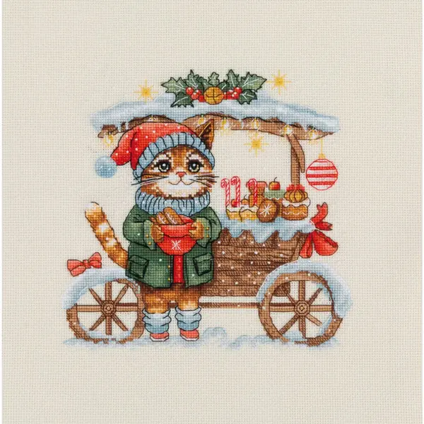 Borduurpakket Candy Cart - Snoepkar - Panna thumbnail