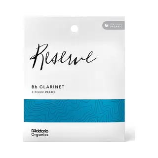D'Addario Organic Reserve Blätter Für Bb-Klarinetten, Stärke 2, 0, Einzeln Verpackt, 3er-Packung