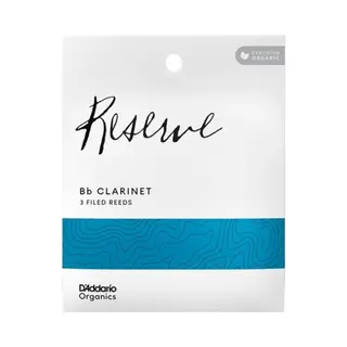 D'Addario Organic Reserve Blätter Für Bb-Klarinetten, Stärke 2, 5, Einzeln Verpackt, 3er-Packung